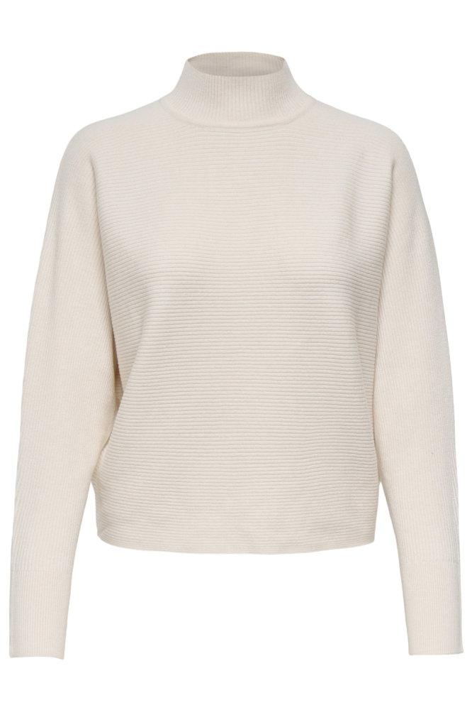 JDYPRIME LIFE L/S HN BAT. PULL. KNT 15351898 WHITECAP GRAY/MELANGE